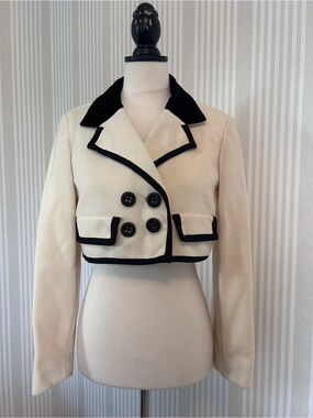 Betty Carol for Cristopher Jones Vintage Cropped Bolero Jacket Women’s XS Wool
